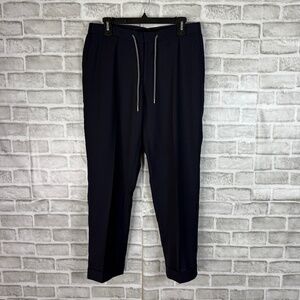 SuitSupply Dark Navy Blue All Wool Drawstring Dress Pants Trousers Mens 32 x 28